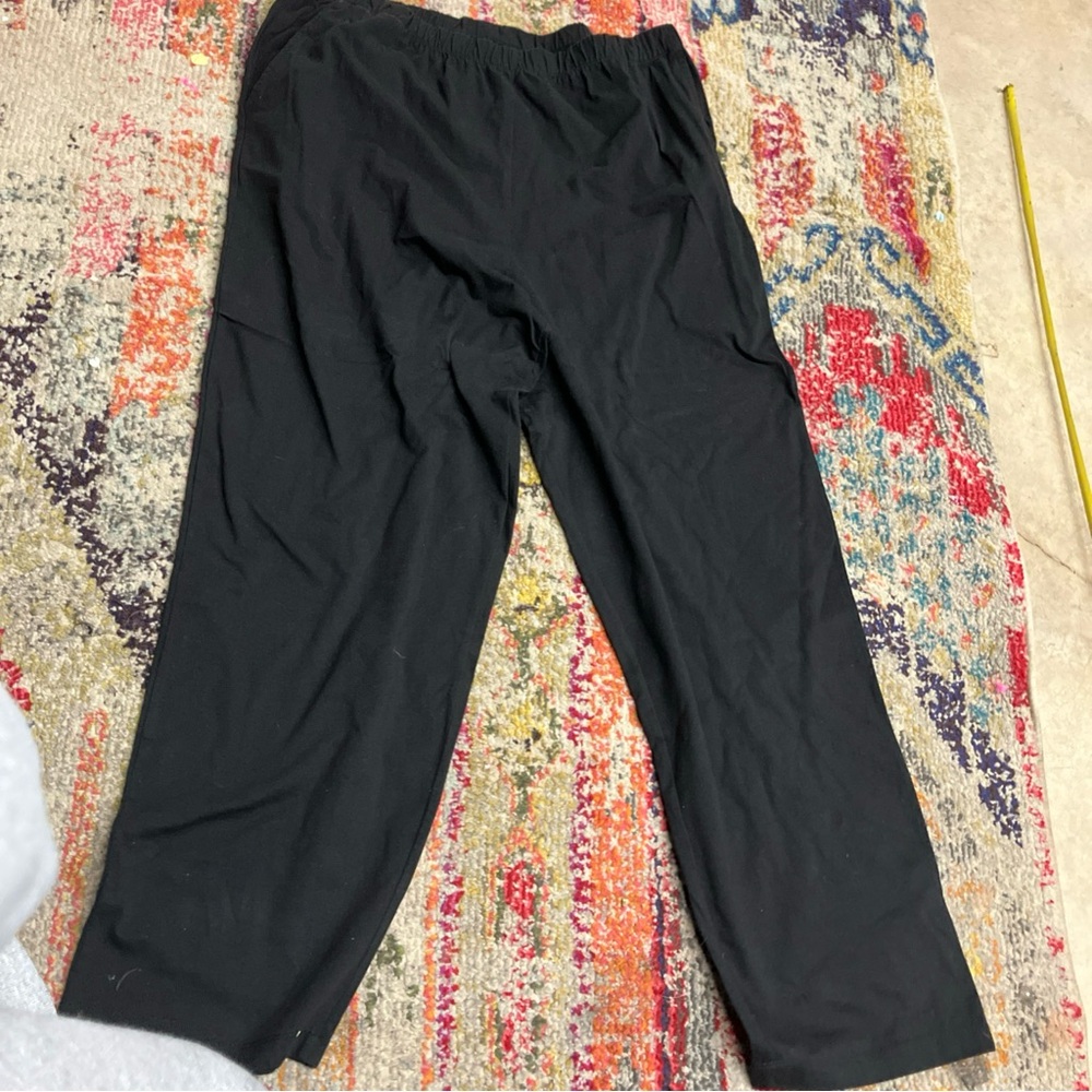 Hillary Radley Pants Black Pull On Elastic Waist, Stretch Career, Sz: XXL